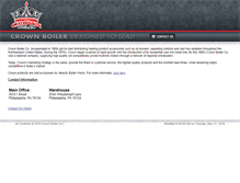 Tablet Screenshot of crownboiler.com